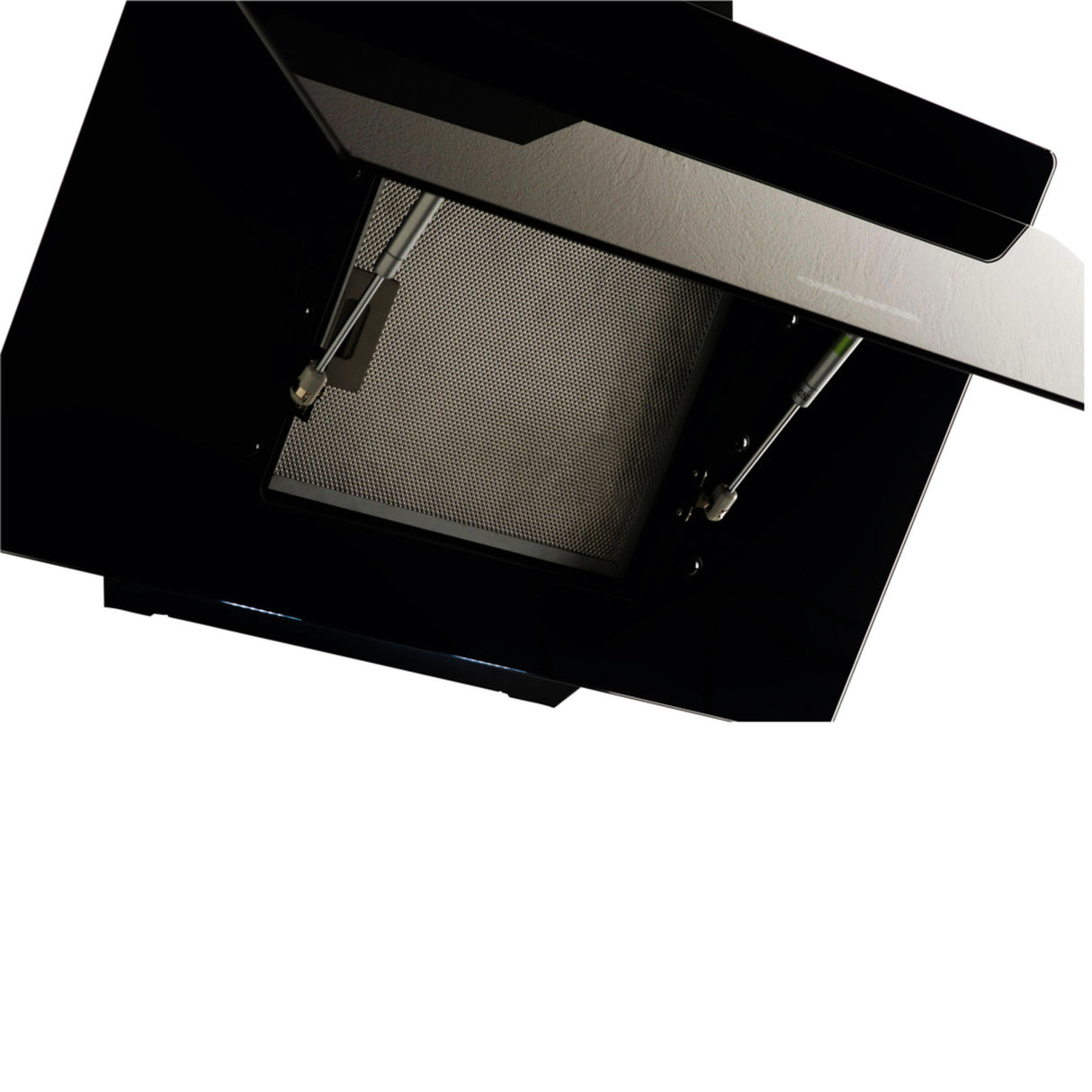 Campana Península Challenger Negro 95x52.5cm 110 Voltios de Tres Velocidades con Pantalla Digital y con Filtro de Carbón - CAMPANAS Y EXTRACTORES | Bylmo