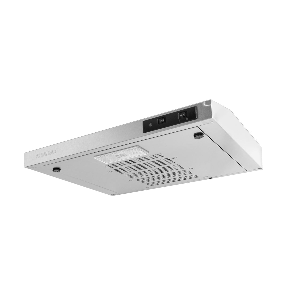 Campana Challenger Horizontal Plateado 59.7x8cm 110 Voltios de Dos Velocidades - CAMPANAS Y EXTRACTORES | Bylmo