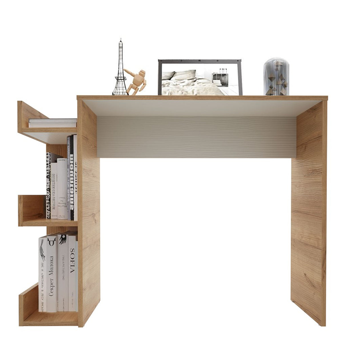 Escritorio Shelf Duna 100x73cm sin Cajones y con Organizador de Libros - Escritorios y Archivadores | Bylmo