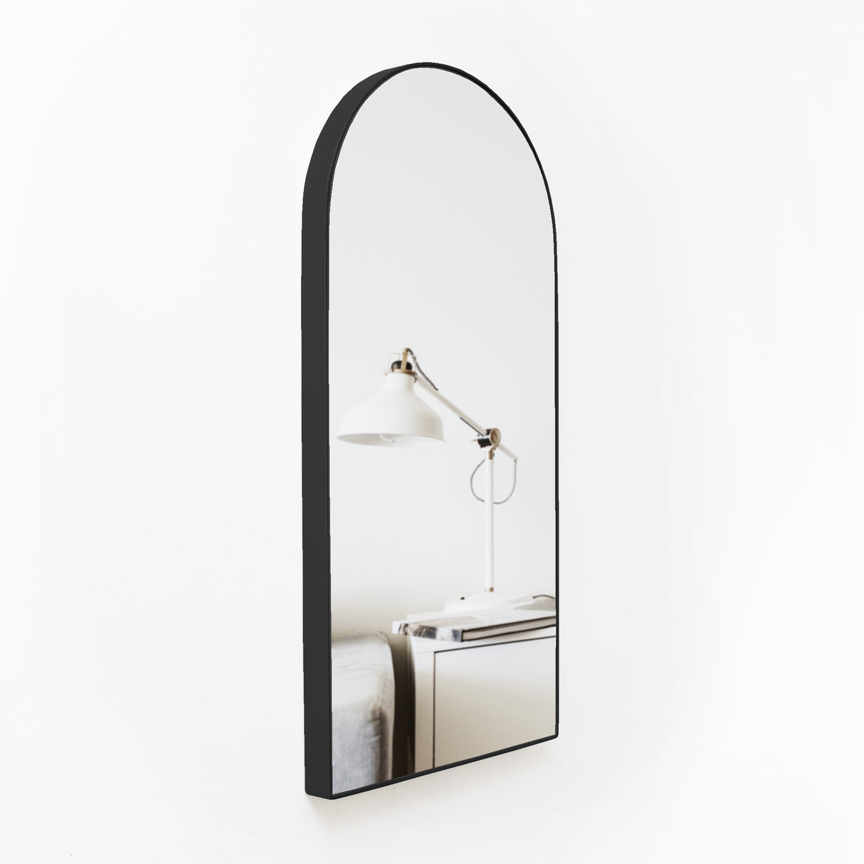 Espejo de Pared Ibiza Negro 60x120cm Arco Superior con Marco Metalico - ESPEJOS DE PARED | Bylmo