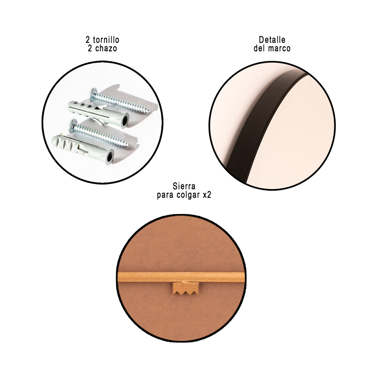 Espejo de Pared Ibiza Negro 60x120cm Arco Superior con Marco Metalico - ESPEJOS DE PARED | Bylmo