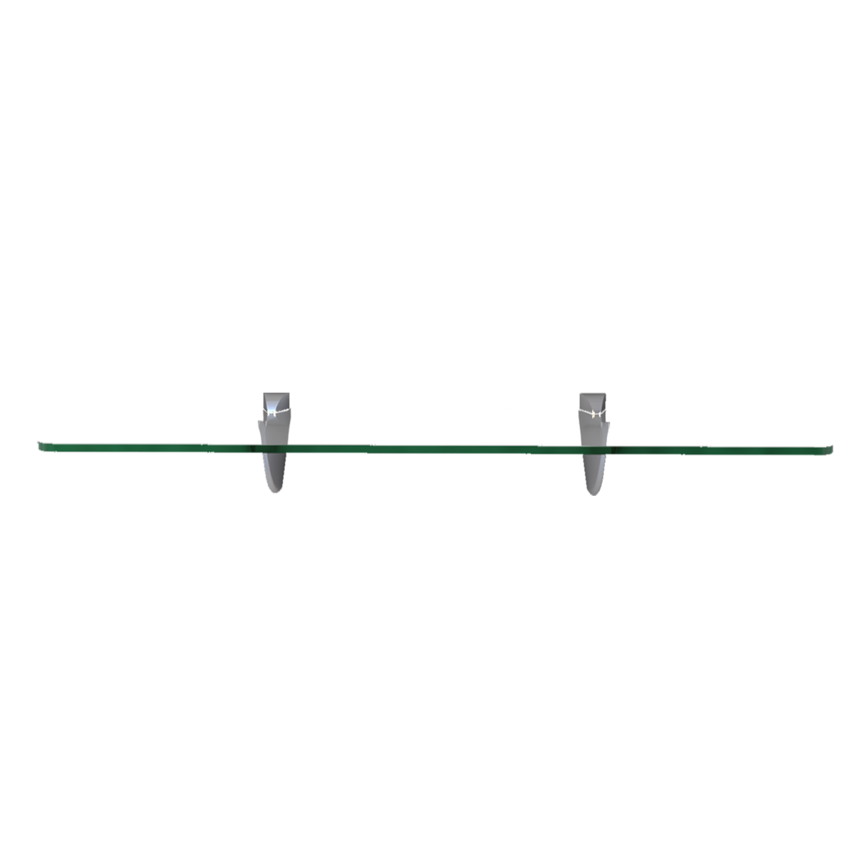 Repisa Rec Gris 40x7cm Triangular con Un Entrepaño - REPISAS | Bylmo