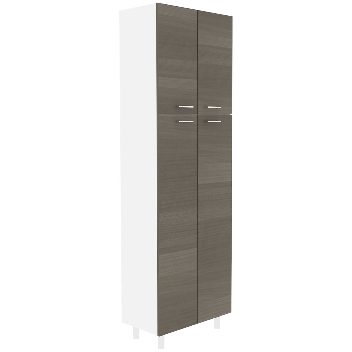Alacena Rossi Blanco y Olivo 61.1x195cm sin Cajones y con Dos Puertas - ALACENAS Y MUEBLES MICROONDAS | Bylmo