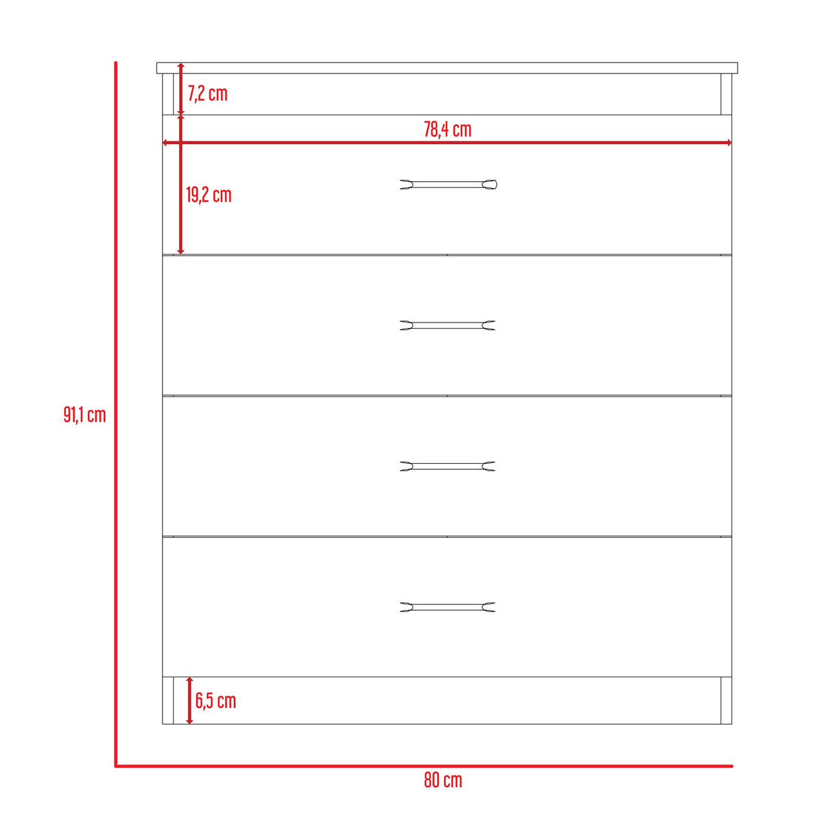 Cómoda Santino Rovere Blanco - imagen 14
