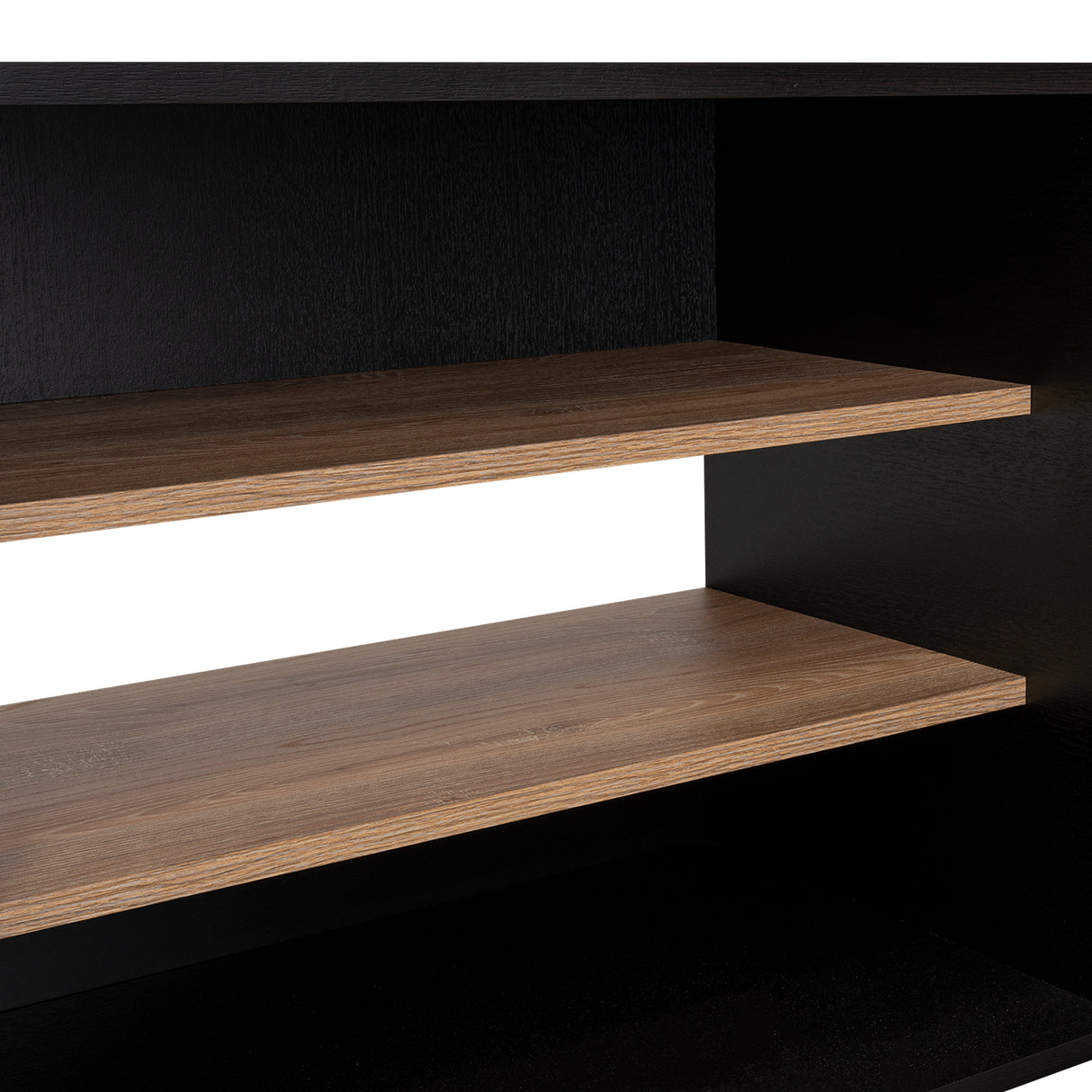 Rack de TV Kaia Wengue y Miel 155.5x61.2cm Para TV Hasta 65 Pulgadas con Dos Cajones y con Patas - Muebles para TV | Bylmo