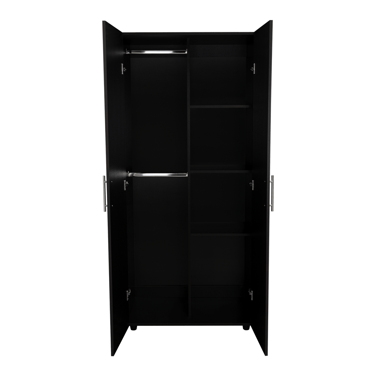 Closet Tera Wengue 80x180cm sin Cajones con 3 Entrepaños