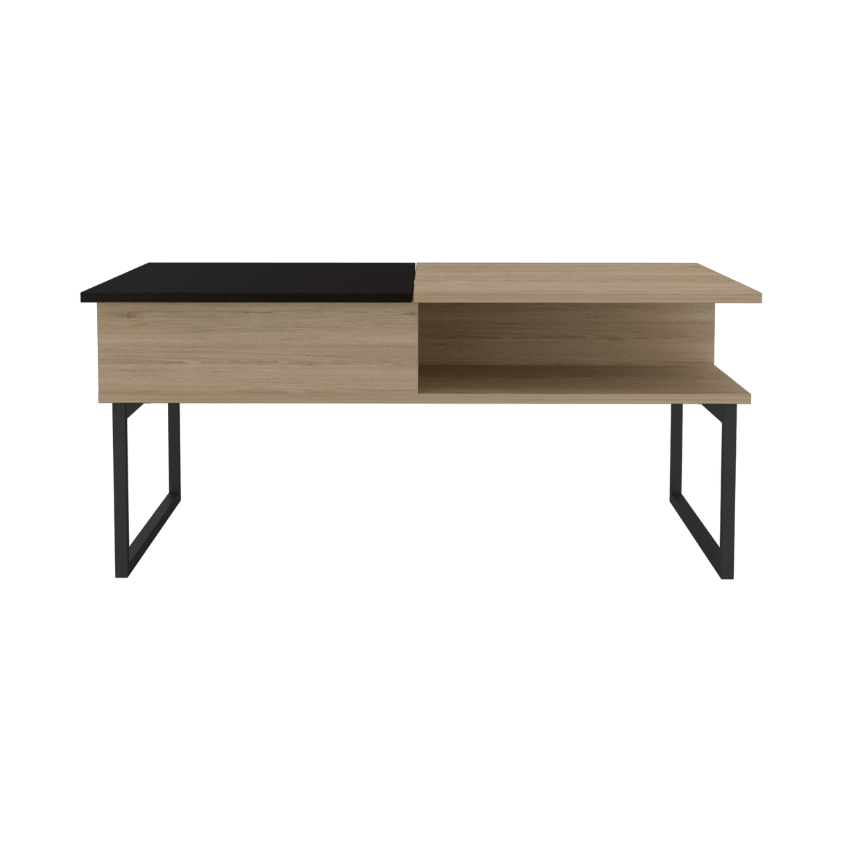 Mesa de Centro 5G rovere y Wengue 105.1x45.7cm Rectangular Extensible con Compartimiento - MESAS DE CENTRO | Bylmo