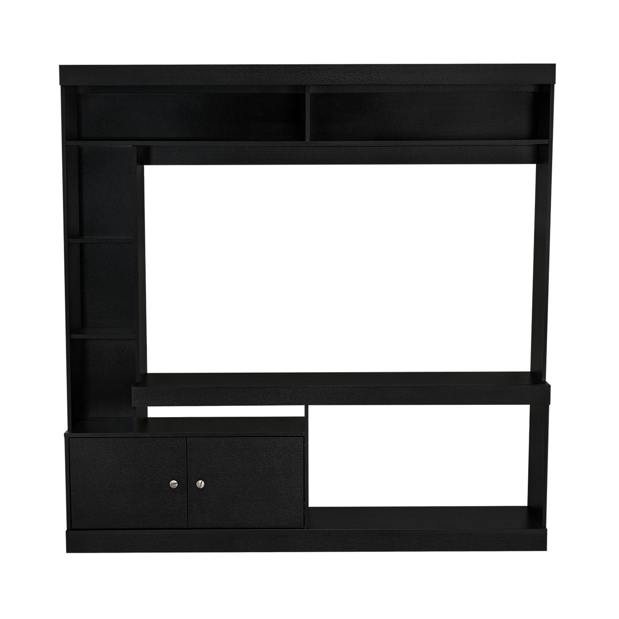 Centro de Entretenimiento Dante Wengue 180x170.6cm Para TV Hasta 45 Pulgadas con Un Cajón - Muebles para TV | Bylmo