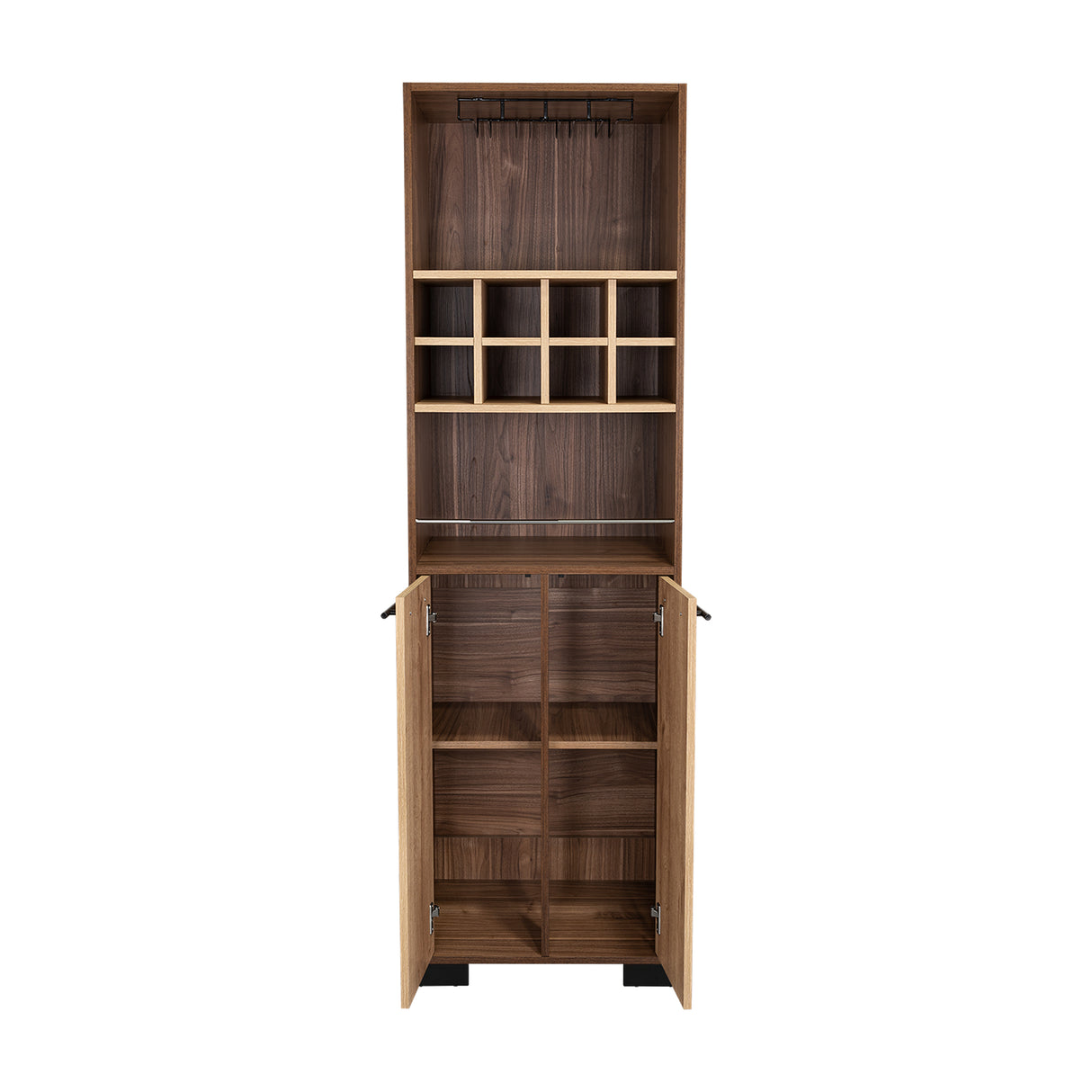 Bar Marsella Gales 52.9x179.8cm con Un Cajón y con Ocho Portabotellas - Bares | Bylmo