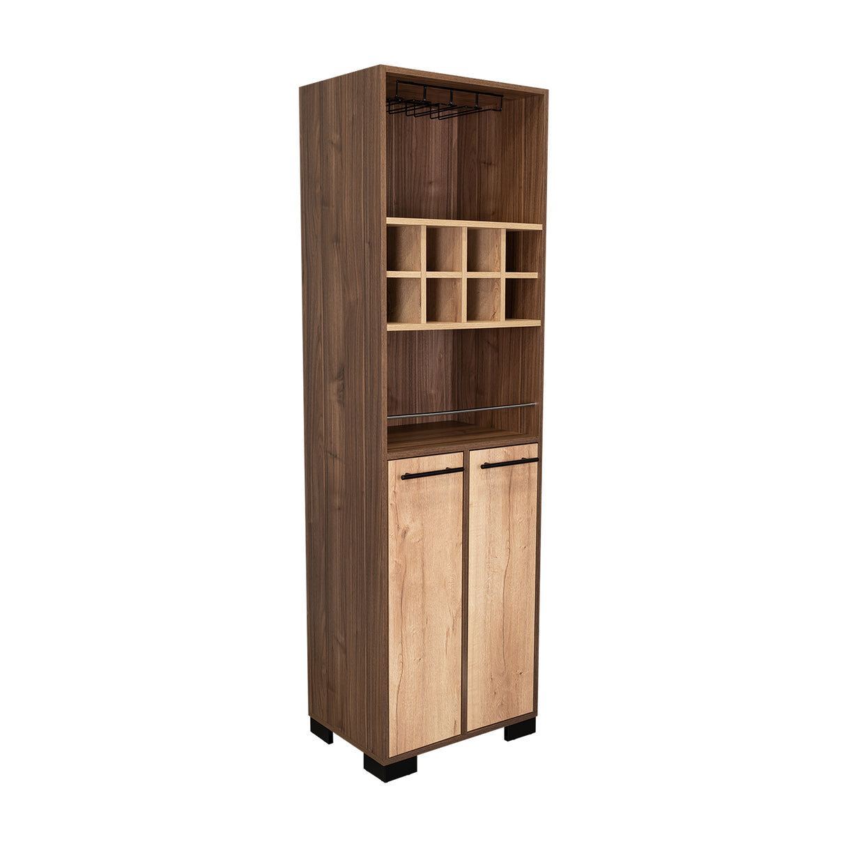 Bar Marsella Gales 52.9x179.8cm con Un Cajón y con Ocho Portabotellas - Bares | Bylmo