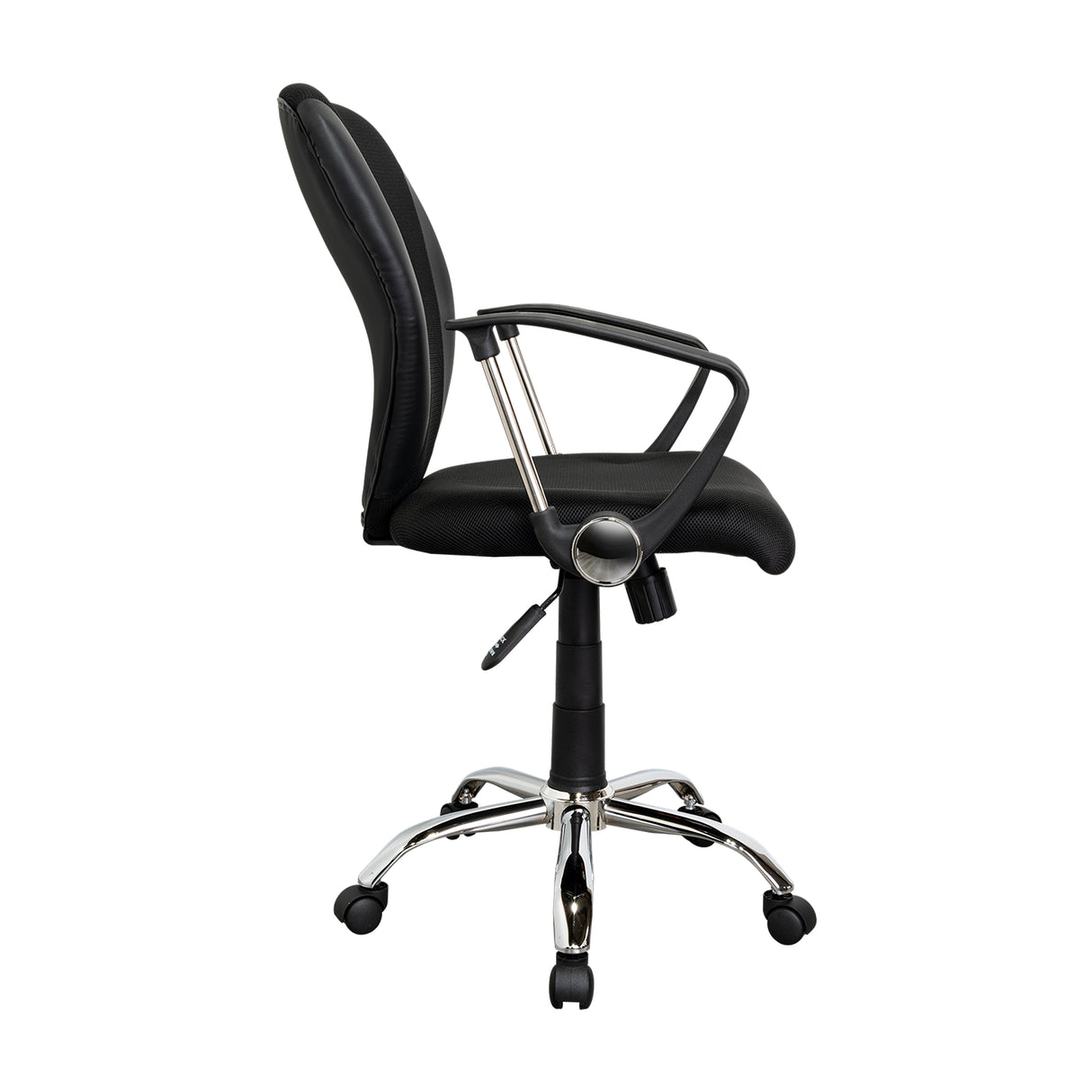 Silla de Oficina Negro 57x59cm con Apoya Brazos - Sillas | Bylmo