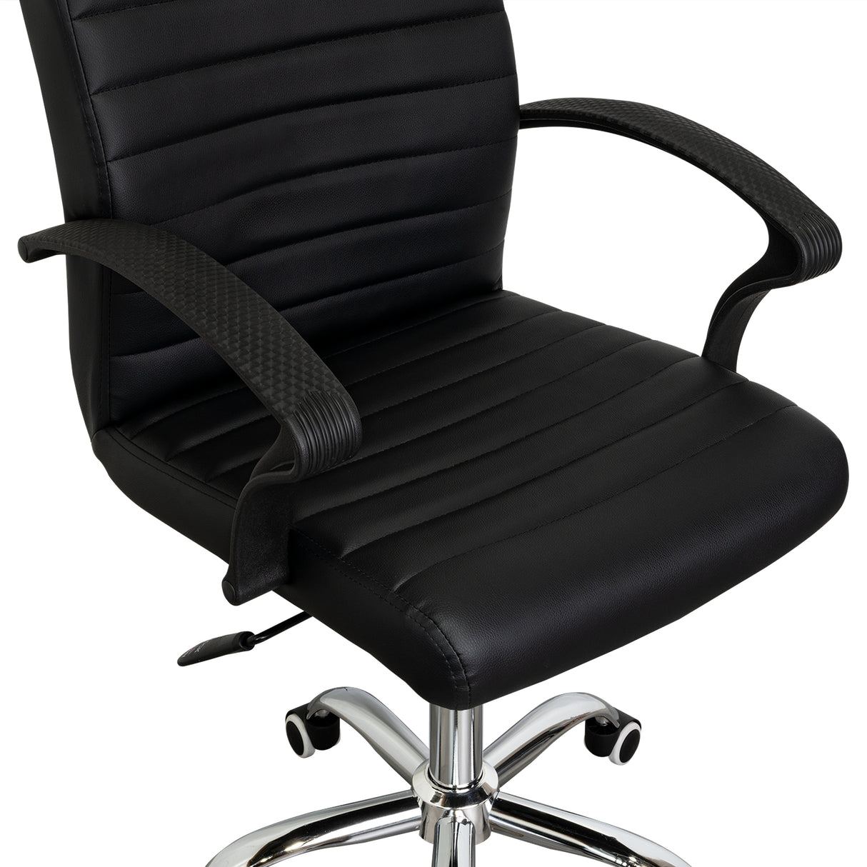 Silla de Oficina Negro 58x54cm con Apoya Brazos - Sillas de Oficina | Bylmo