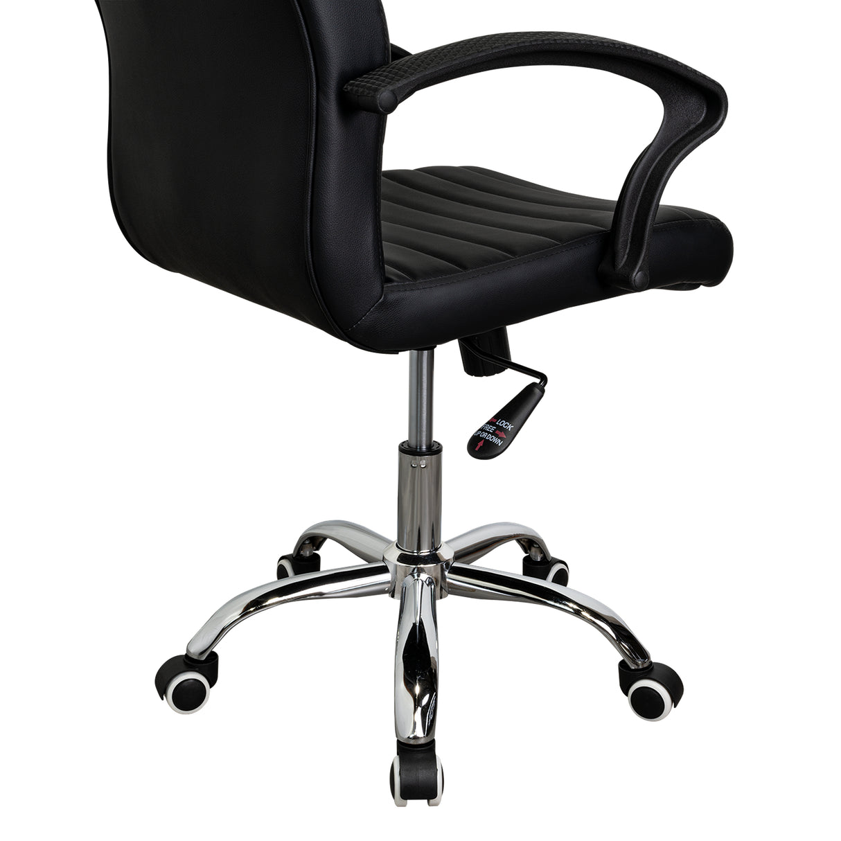 Silla de Oficina Negro 58x54cm con Apoya Brazos - Sillas de Oficina | Bylmo