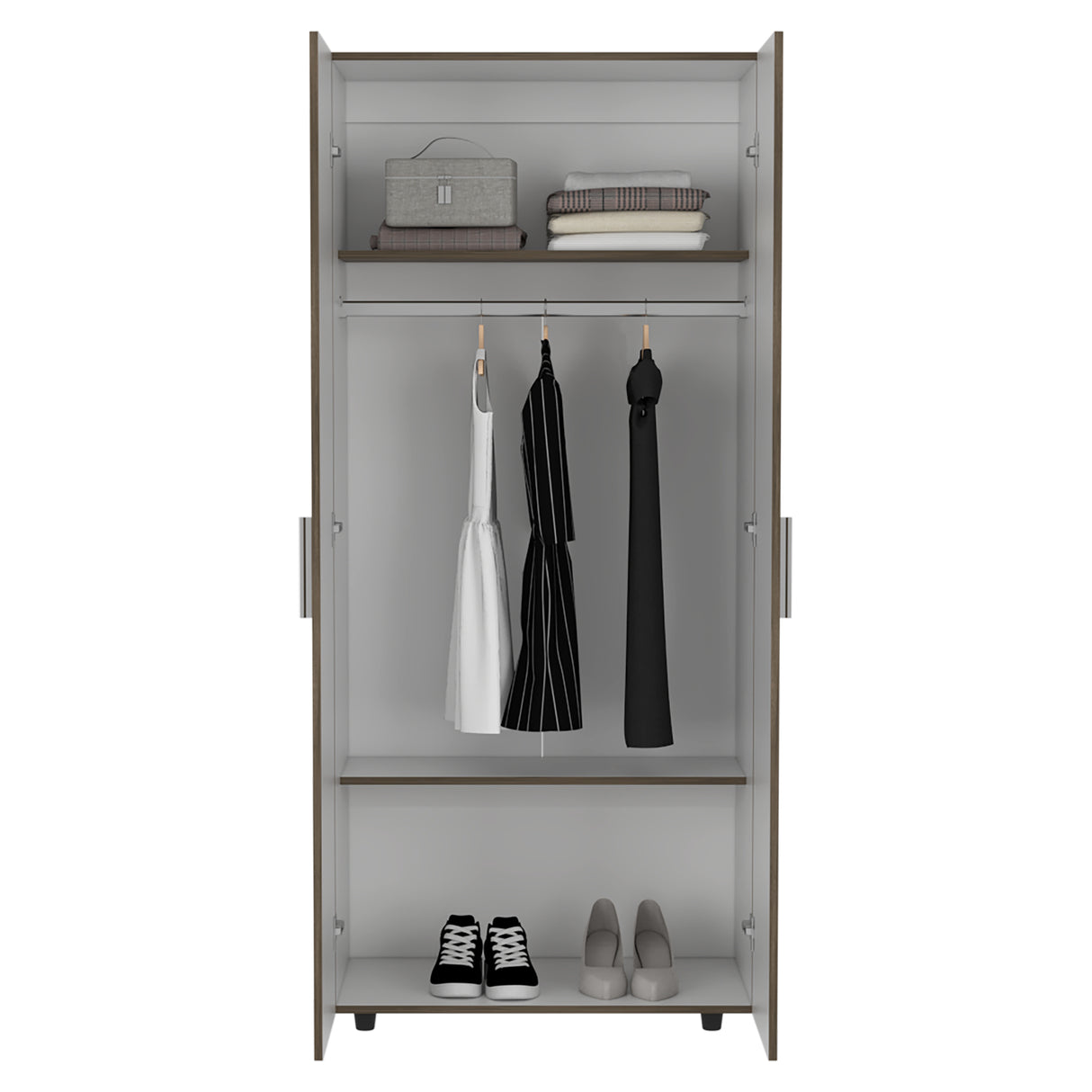 Closet Hogar Bellota y Blanco 80x180.5cm con Dos Puertas
