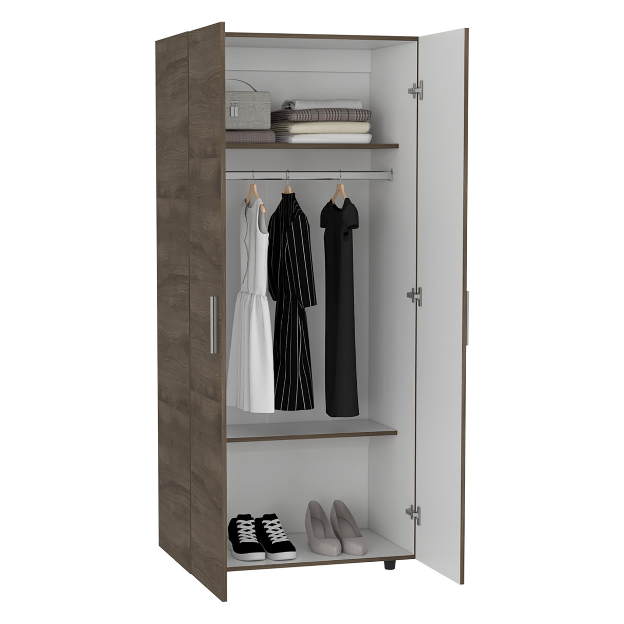 Closet Hogar Bellota y Blanco 80x180.5cm con Dos Puertas