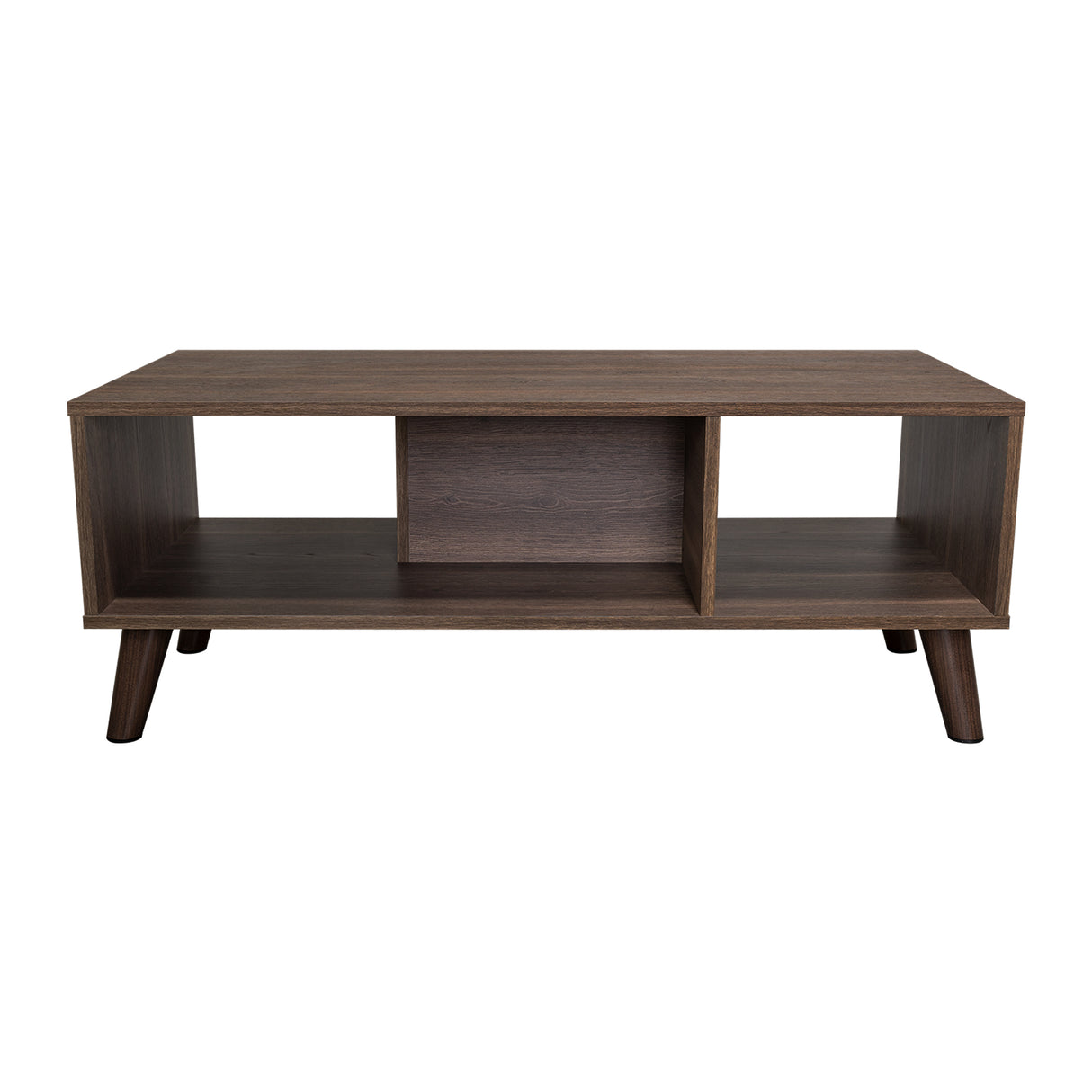 Mesa de Centro Z Coñac 101.1x40cm Rectangular con Patas y con Compartimientos - Mesas de Centro | Bylmo