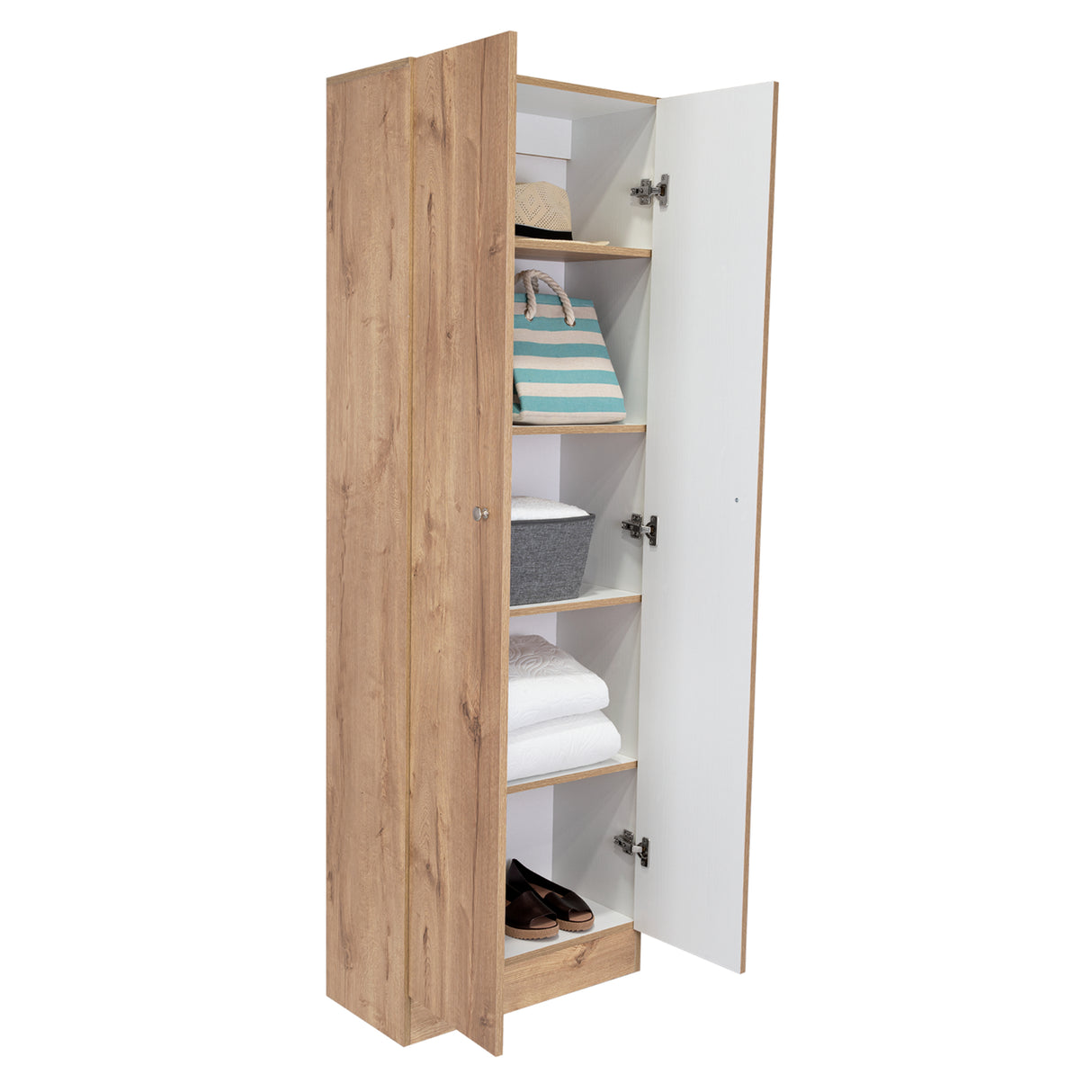 Closet Home Duna y Blanco 60x180cm con Dos Puertas - CLOSETS | Bylmo