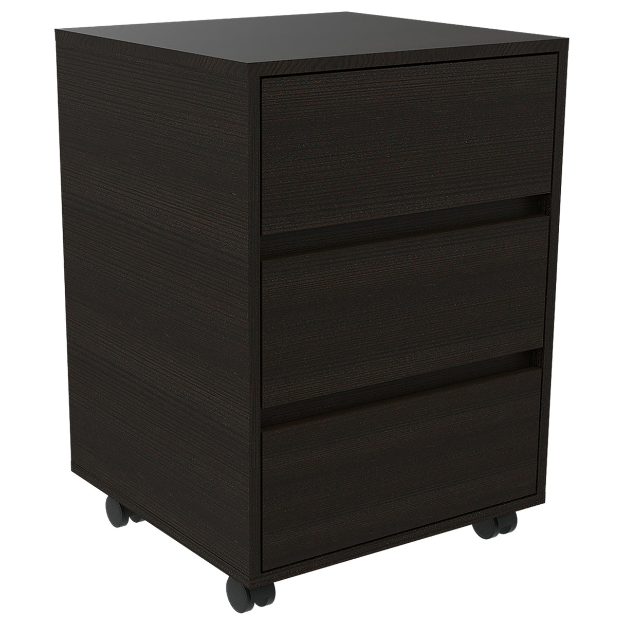 Cajonera Office Wengue 46.4x66cm De Tres Hileras con Tres Cajones - CAJONERAS Y COMODAS | Bylmo