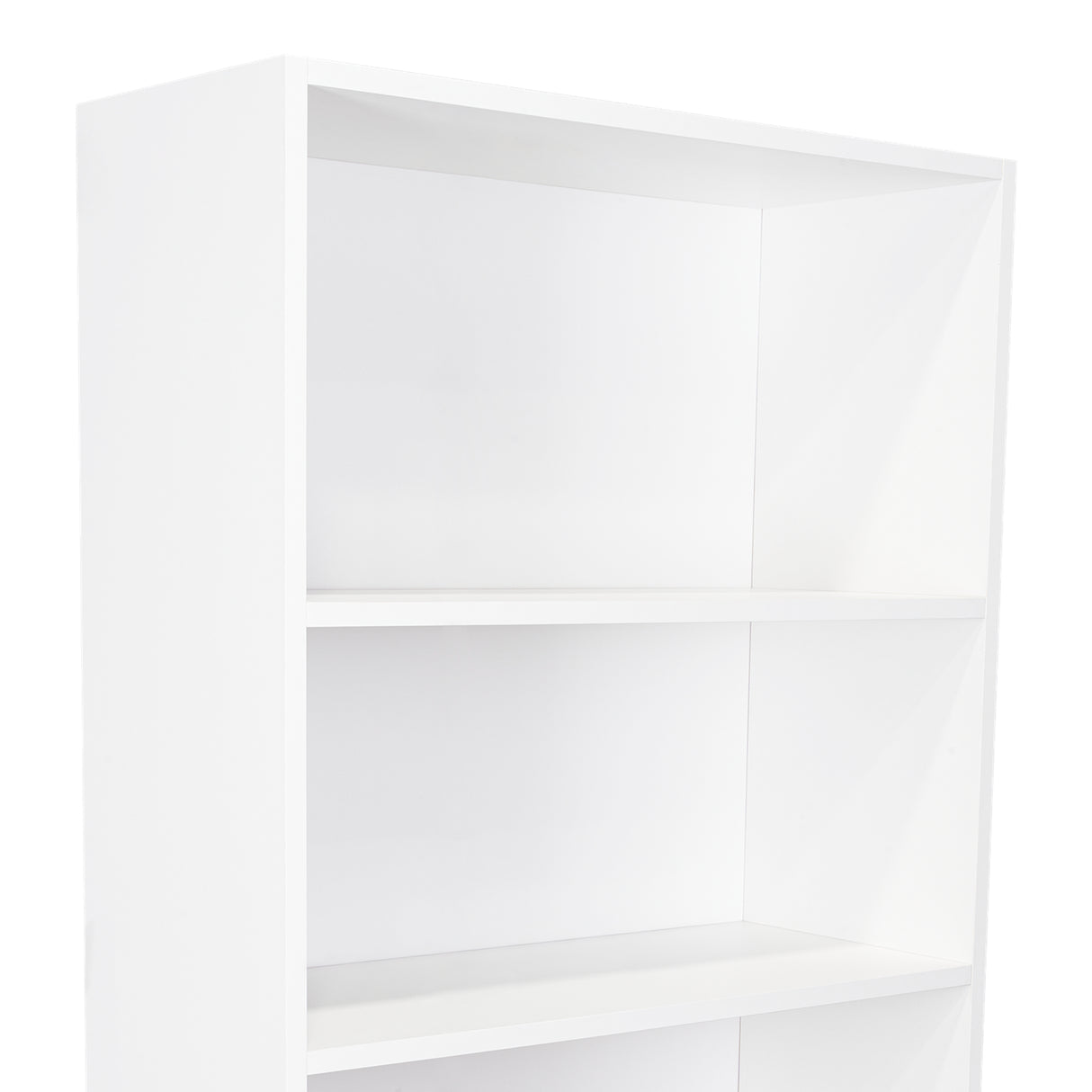 Biblioteca Lisa Plus Blanco 63x180cm Rectangular con Cinco Compartimientos y Tres Entrepaños - BIBLIOTECAS Y ESTANTERIAS | Bylmo