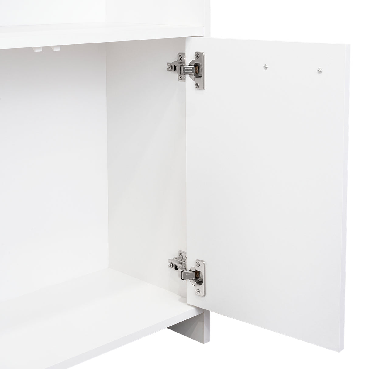 Biblioteca Lisa Plus Blanco 63x180cm Rectangular con Cinco Compartimientos y Tres Entrepaños - BIBLIOTECAS Y ESTANTERIAS | Bylmo