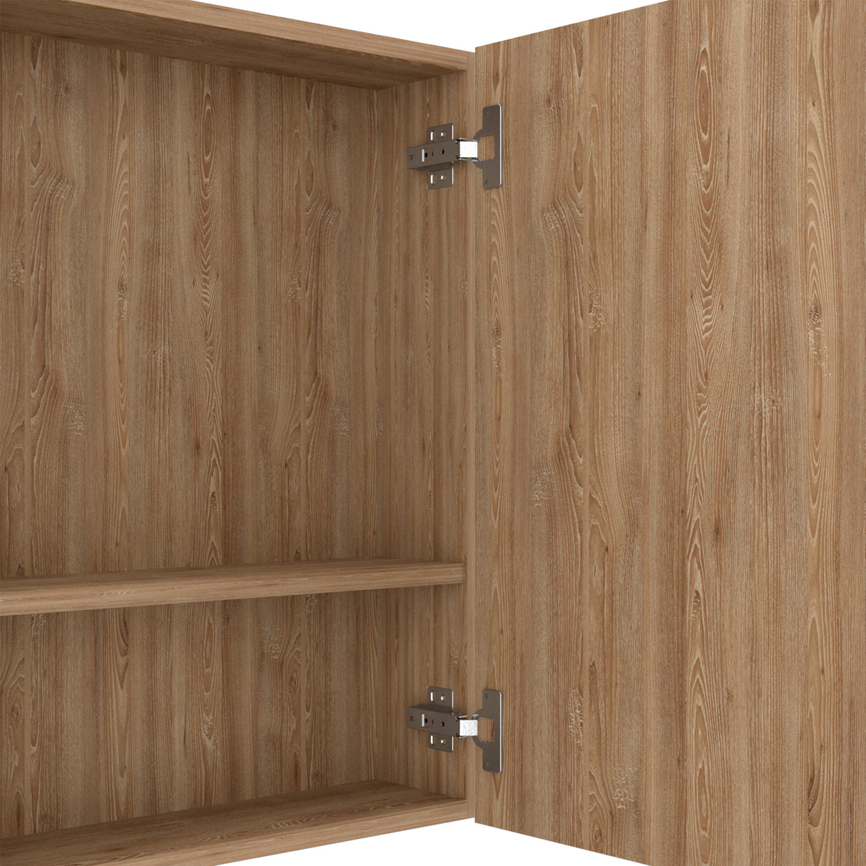 Gabinete de Baño Barcelona Miel 60x60cm Rectangular con Espejo y con Dos Puertas - GABINETES DE BANHO | Bylmo