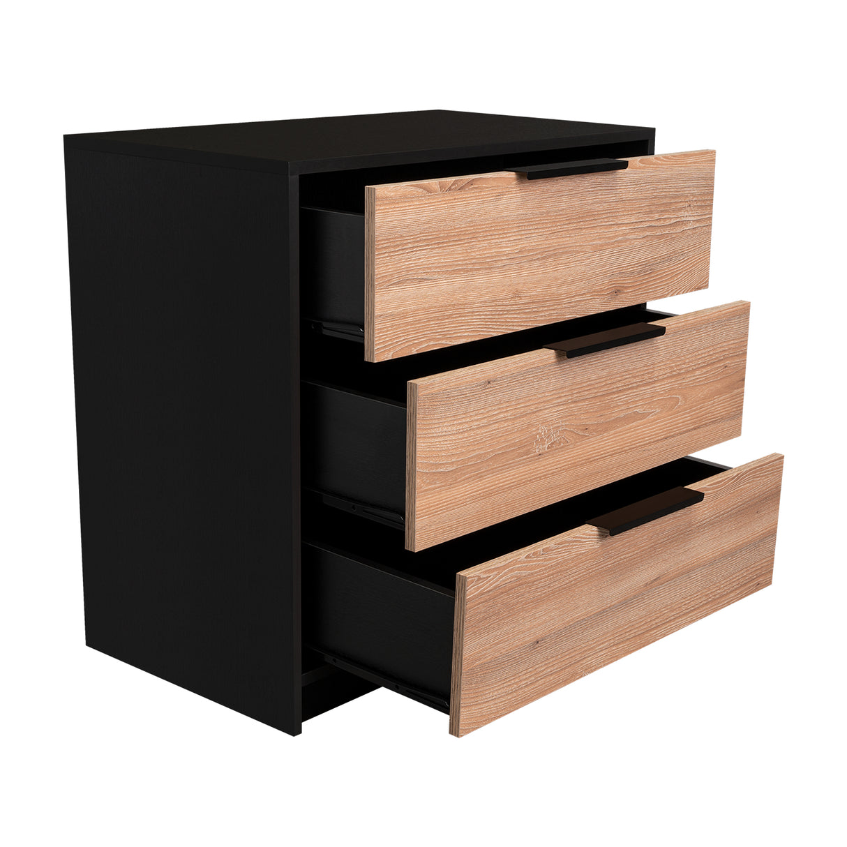 Bife Kaia Wengue 70x70cm De Tres Hileras con Tres Cajones - Cajoneras y Comodas | Bylmo