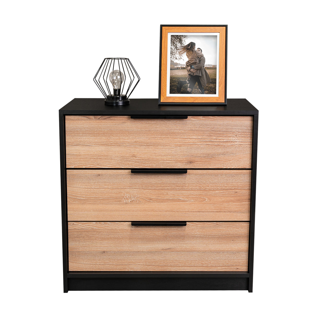 Bife Kaia Wengue 70x70cm De Tres Hileras con Tres Cajones - Cajoneras y Comodas | Bylmo