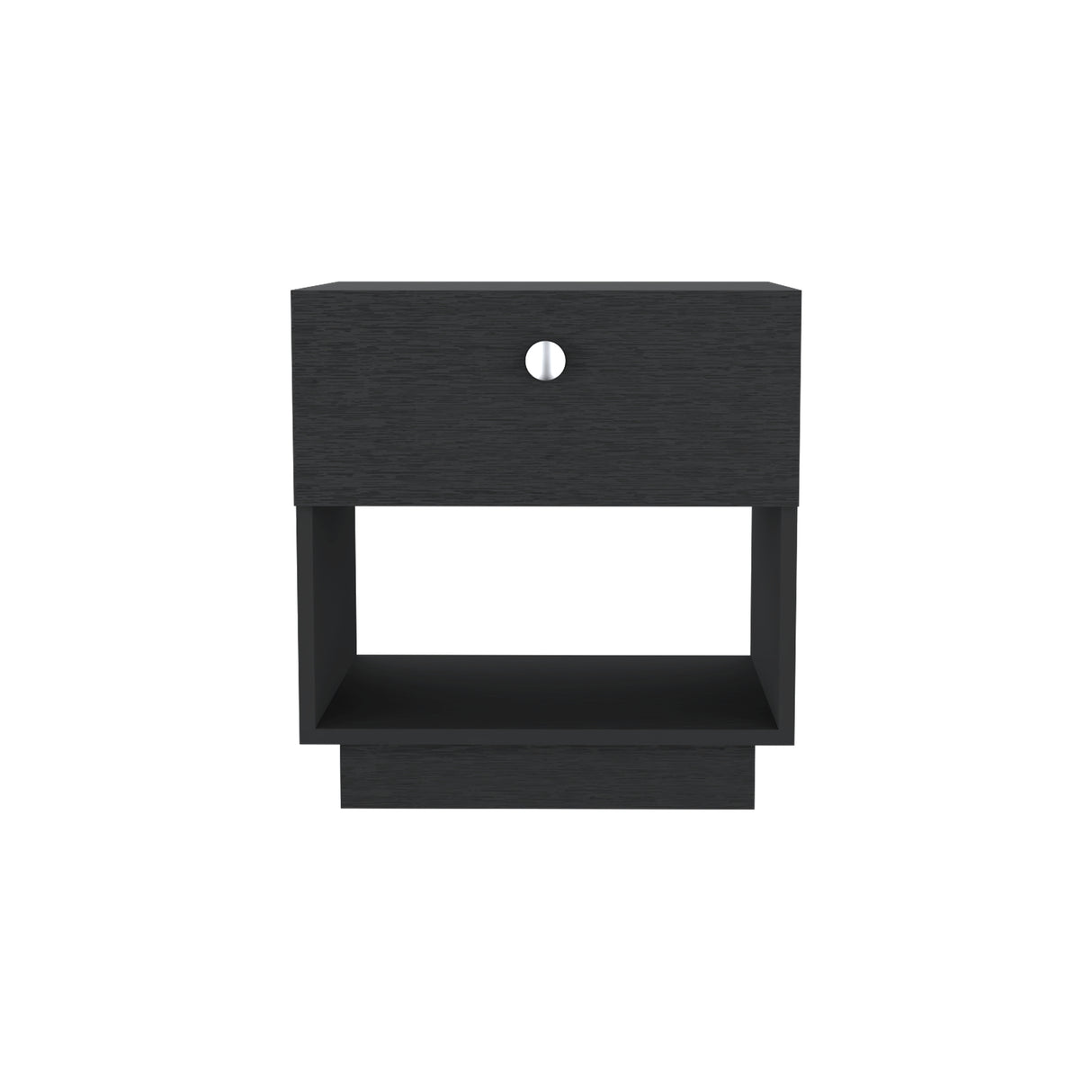 Mesa de Noche Wengue 47x50cm con Un Cajon y con Un Compartimiento - MESAS DE NOCHE | Bylmo