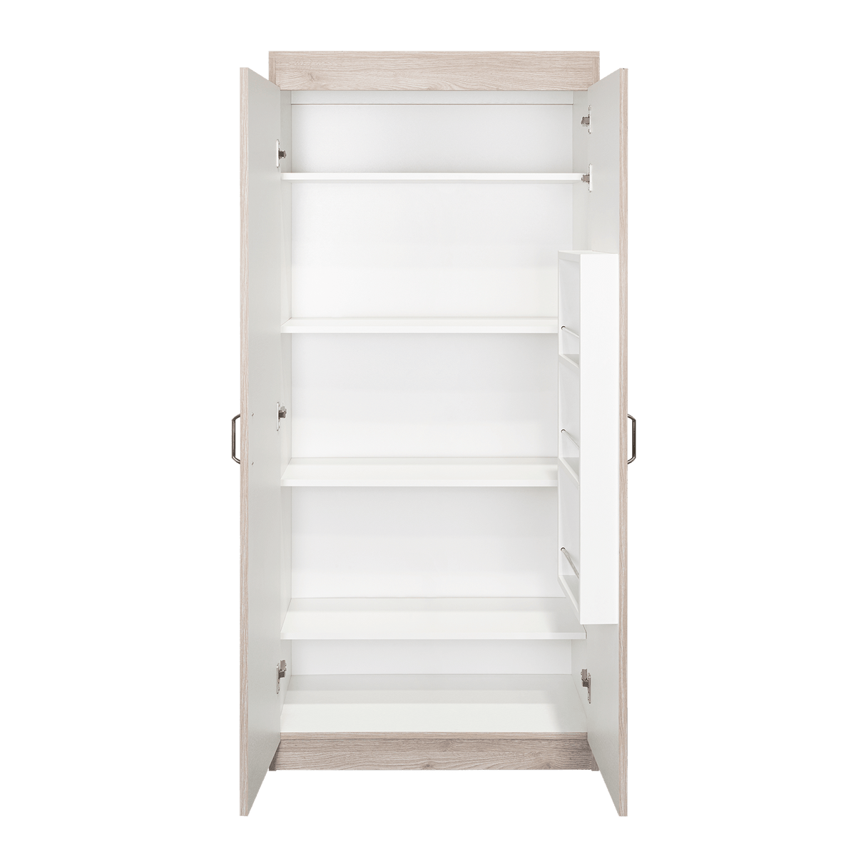 Alacena Varese Ceniza 70x161cm con Dos Puertas - Alacenas y Muebles Microondas | Bylmo