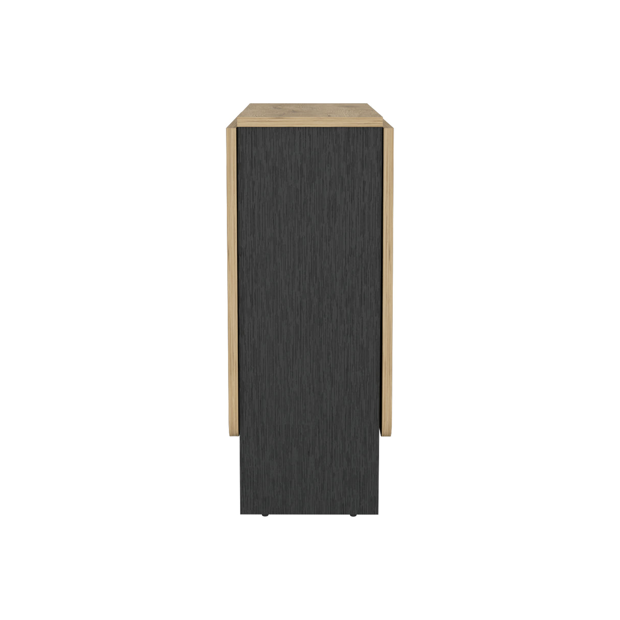 Mesa Auxiliar de Cocina Gateleg Wengue y Macadamia 60x78.6cm Rectangular Plegable de Seis Puestos - MESAS AUXILIARES | Bylmo
