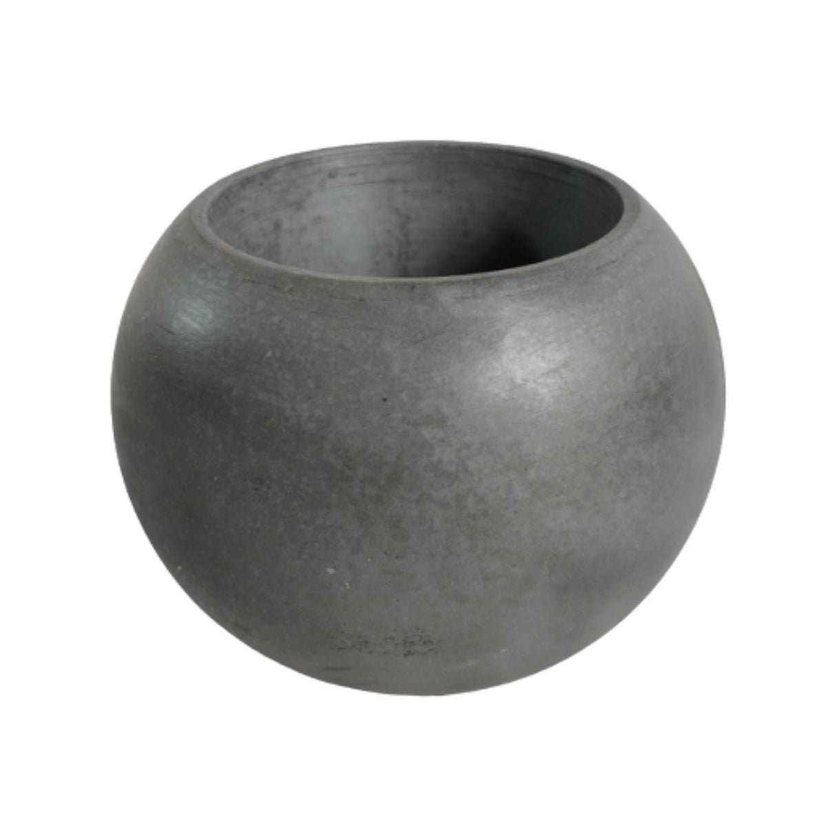 Matera de mesa Luna Gris Oscuro 6x7cm de Cemento Circular de 0.2 Litros - Jardineria | Bylmo