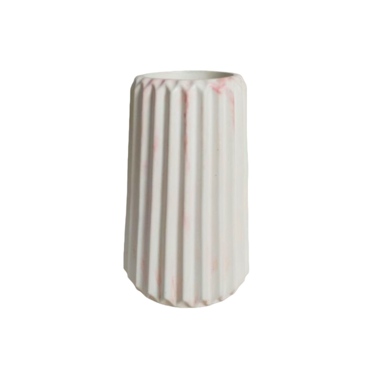 Florero Adamaris Mármol Rosa 7x15cm de 0.37 Litros con Acabado Mate - Jardineria | Bylmo