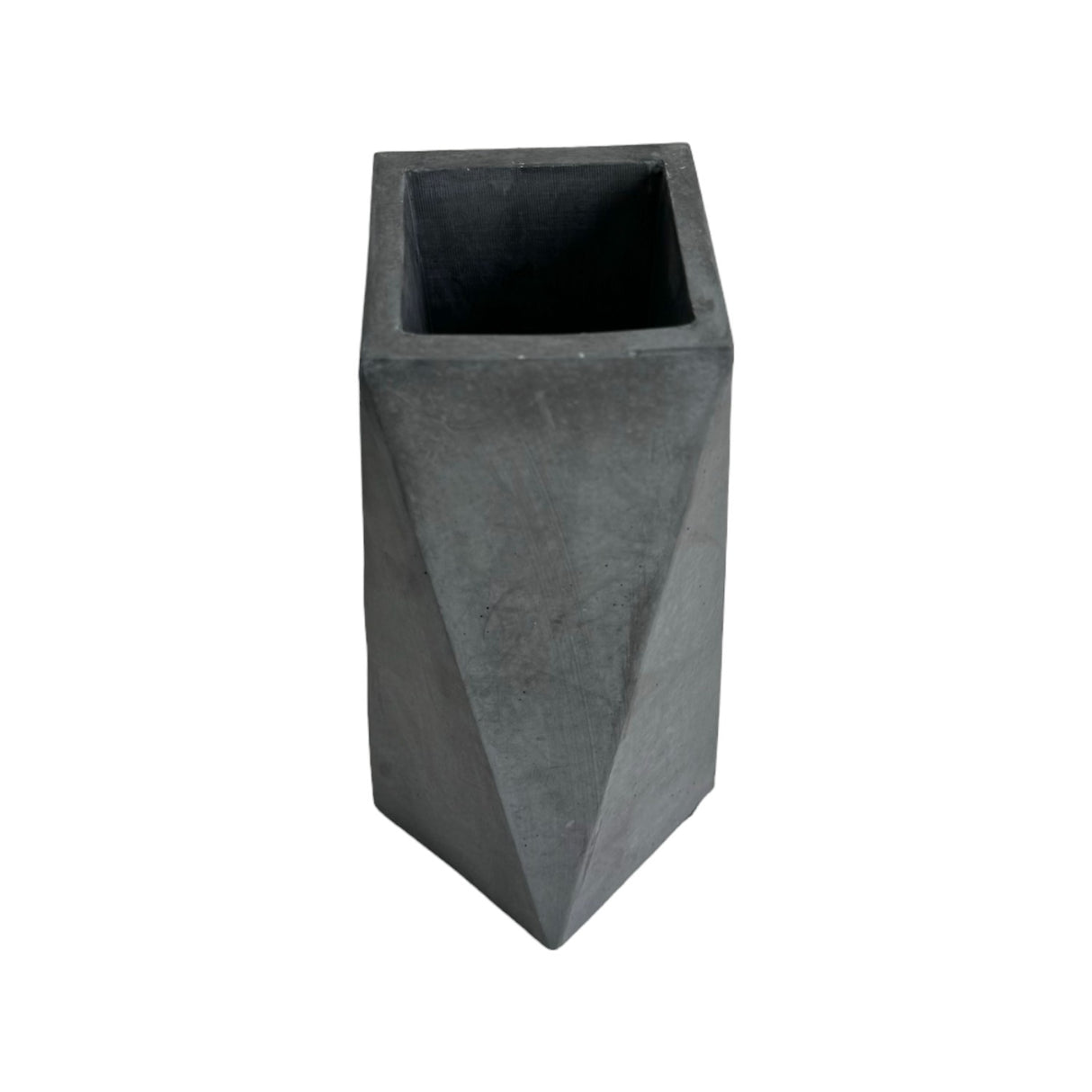 Florero Alice Gris Oscuro 7x20cm de 0.37 Litros con Acabado Mate - Jardineria | Bylmo