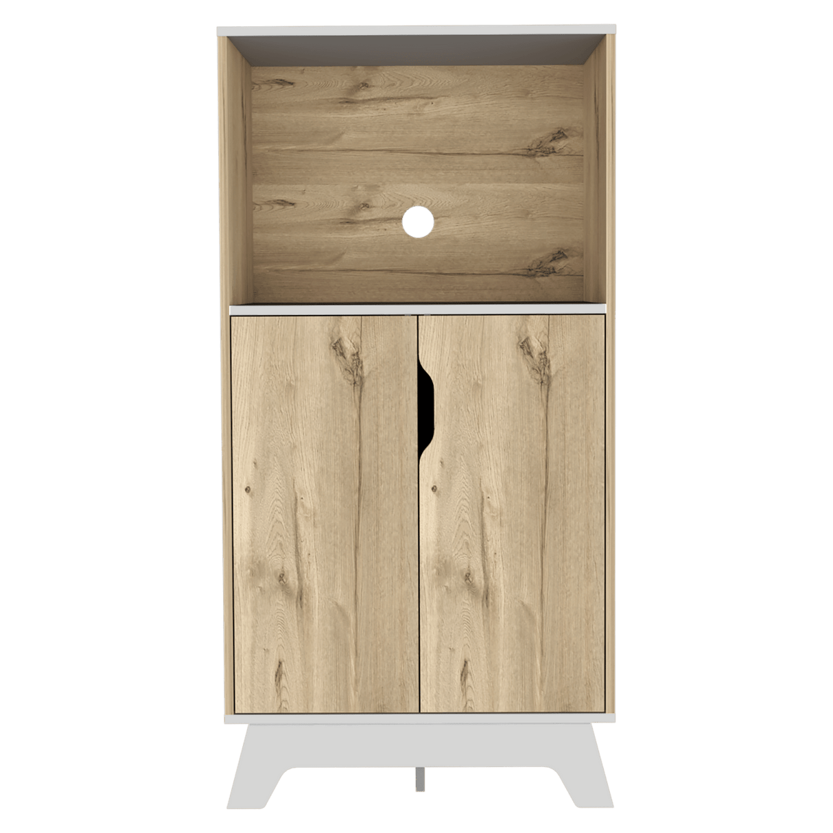Mueble Microondas Diyue 2 puertas gran capacidad Duna y Blanco moderno 65 x 130cm - Alacenas y Muebles Microondas | Bylmo