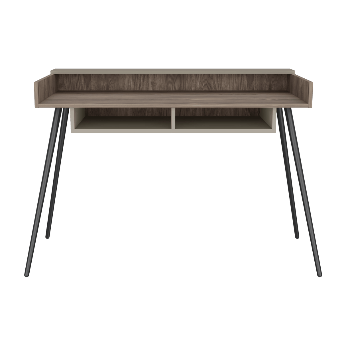 Escritorio Marlow Coñac 124x55x82.7cm MDP Patas Metálicas 5 años Garantía - Escritorios | Bylmo