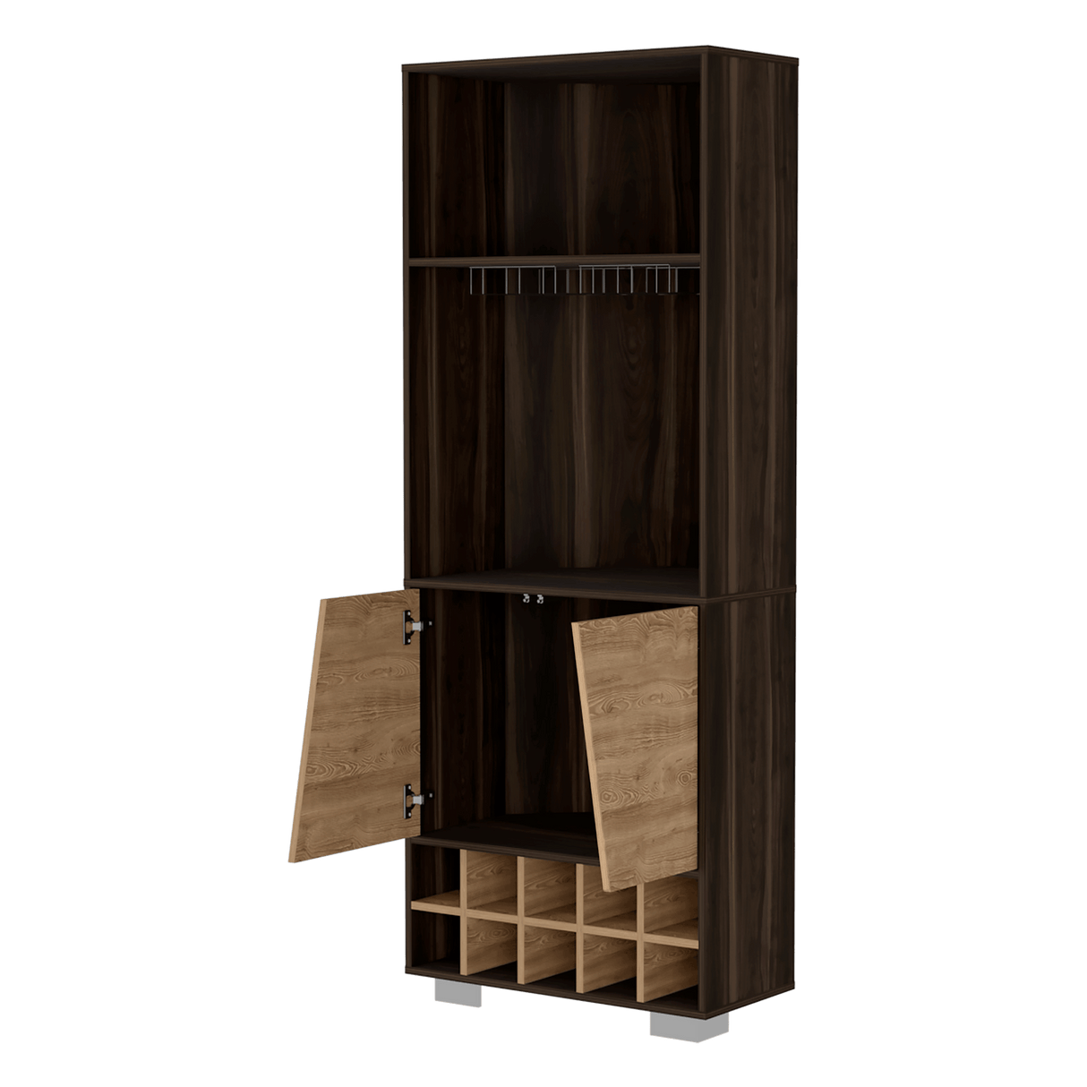 Bar Esquinero Fraktal Habano 65.8x180cm Moderno - Bares | Bylmo