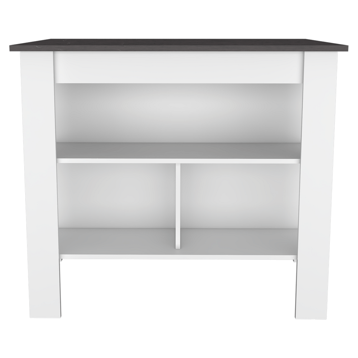 Isla de Cocina Cala 70x103 Blanco Onix Moderno - Barras y Muebles Auxiliares | Bylmo
