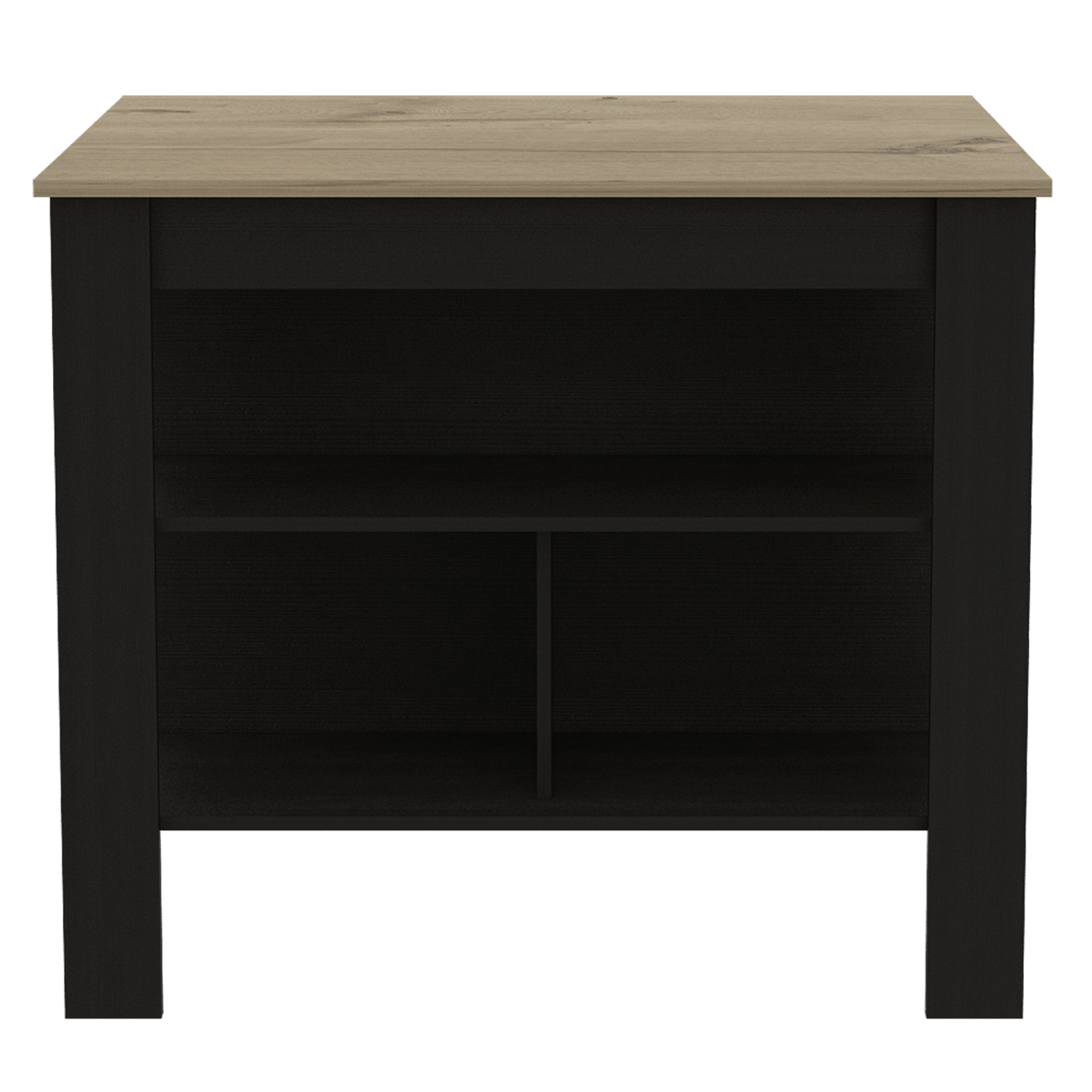 Isla de Cocina Cala 70x103 Wengue Duna 2 Entrepaños - Barras y Muebles Auxiliares | Bylmo