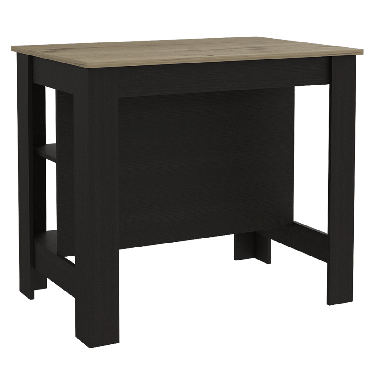 Isla de Cocina Cala 70x103 Wengue Duna 2 Entrepaños - Barras y Muebles Auxiliares | Bylmo