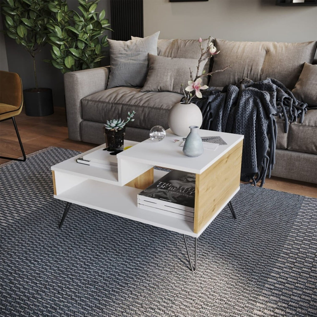 Mesa de Centro Urban Duna 70.8x50.2cm Moderna - Mesas de Centro | Bylmo