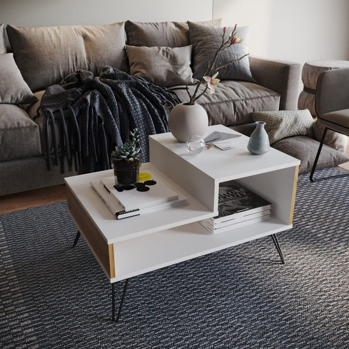 Mesa de Centro Urban Duna 70.8x50.2cm Moderna - Mesas de Centro | Bylmo