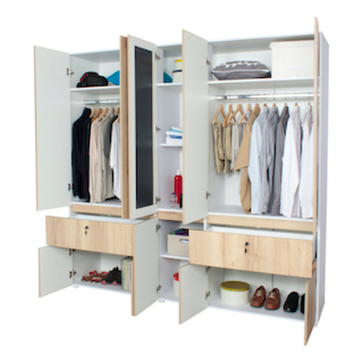 Closet Kanon Duna 200x199.9cm Con Espejo - Closets | Bylmo