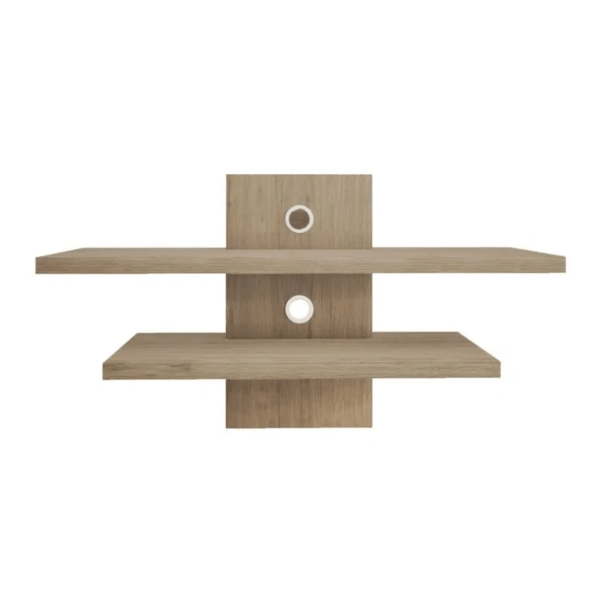 Repisa Indi Flotante 80x30 Rovere 2 Estantes - Repisas y Percheros | Bylmo