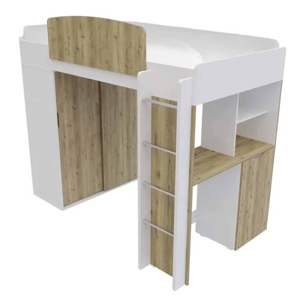 Camarote Leka 194.6x114x174.1 Duna con Escritorio y Closet - Camas y Cabeceros | Bylmo