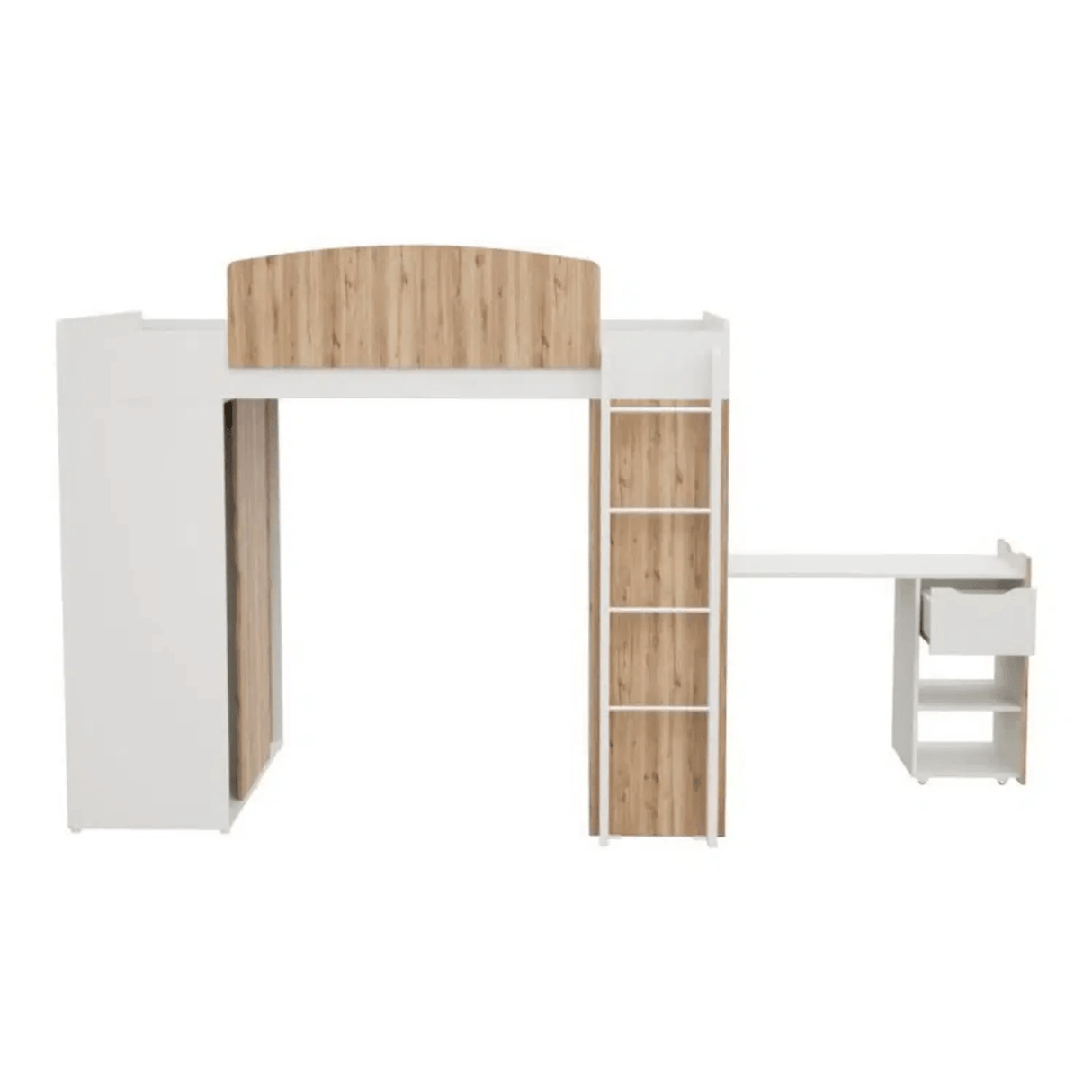 Camarote Leka 194.6x114x174.1 Duna con Escritorio y Closet - Camas y Cabeceros | Bylmo