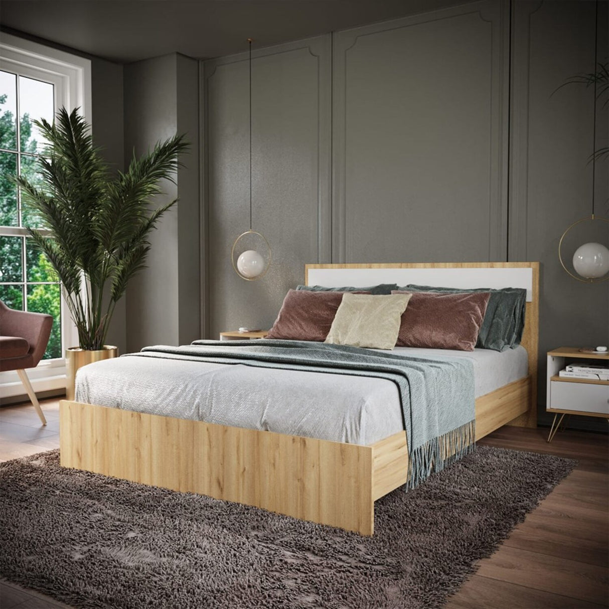 Cama Enkubo Duna 149x90.6cm Moderna - Camas y Cabeceros | Bylmo