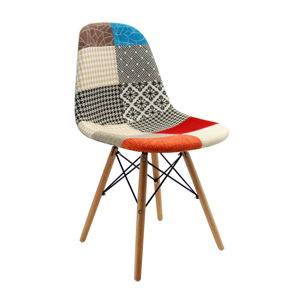 Silla Comedor DKR Eames 62 cm Patchwork Moderna - Sillas y Butacos | Bylmo