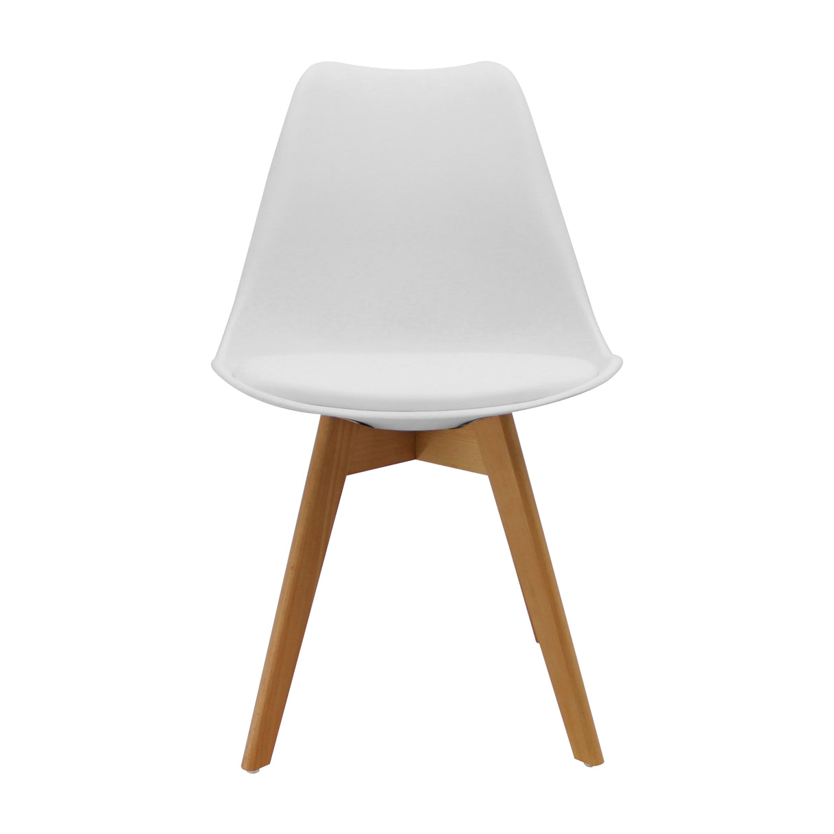 Kit x 2 Sillas Comedor Joly Modernas Blanco 49 cm - Sillas y Butacos | Bylmo