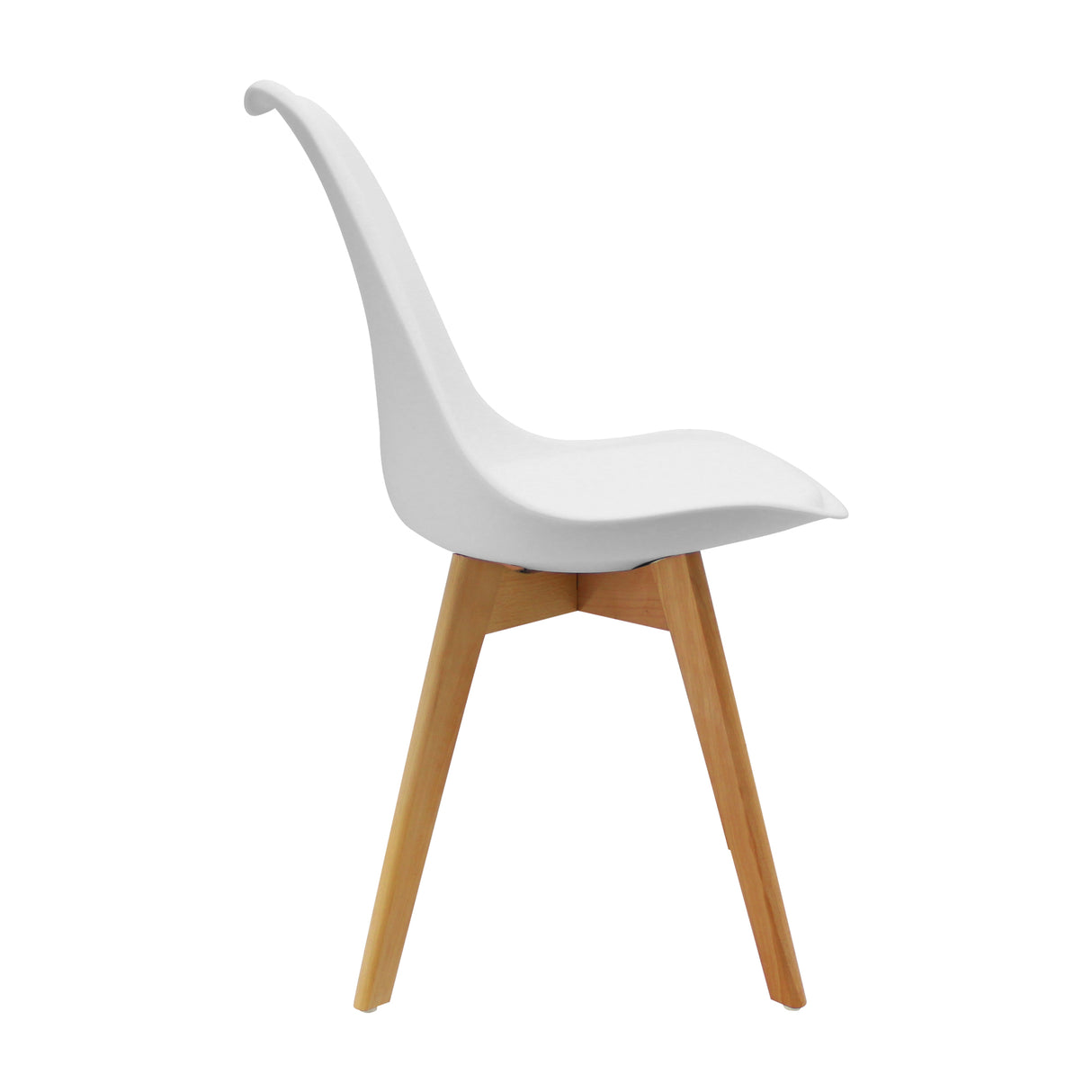 Kit x 2 Sillas Comedor Joly Modernas Blanco 49 cm - Sillas y Butacos | Bylmo