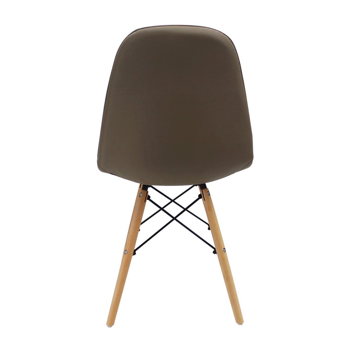 Kit x 4 Sillas Comedor DKR Botones 44 cm Beige Moderno Cuero Ecológico - Sillas y Butacos | Bylmo